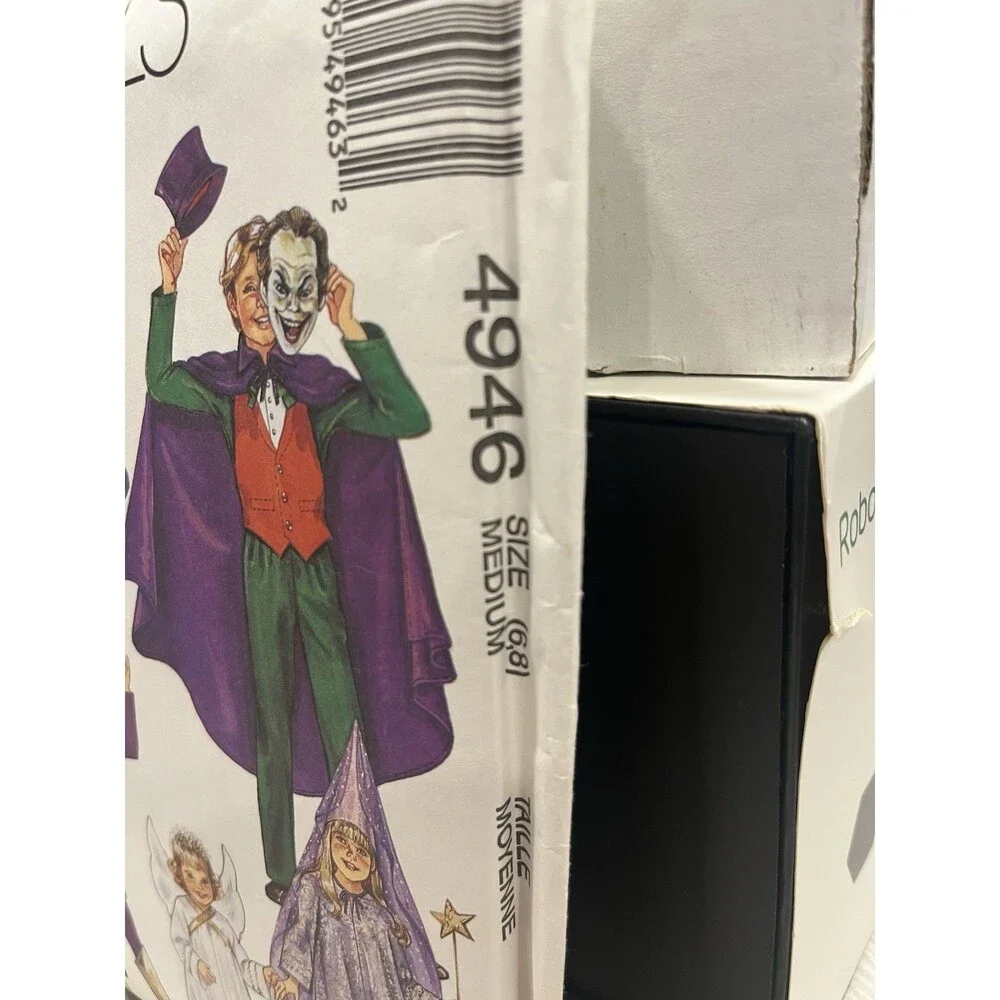 4946 McCALLS - COSTUME: CAPE JUMPSUIT TUNIC HAT ETC- KIDS Unisex Sz M 6/8